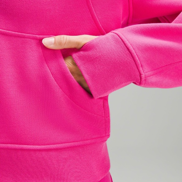 NWT Lululemon Scuba Oversized Half Zip Hoodie Jacket Sonic Pink Size M/L - Picture 10 of 10